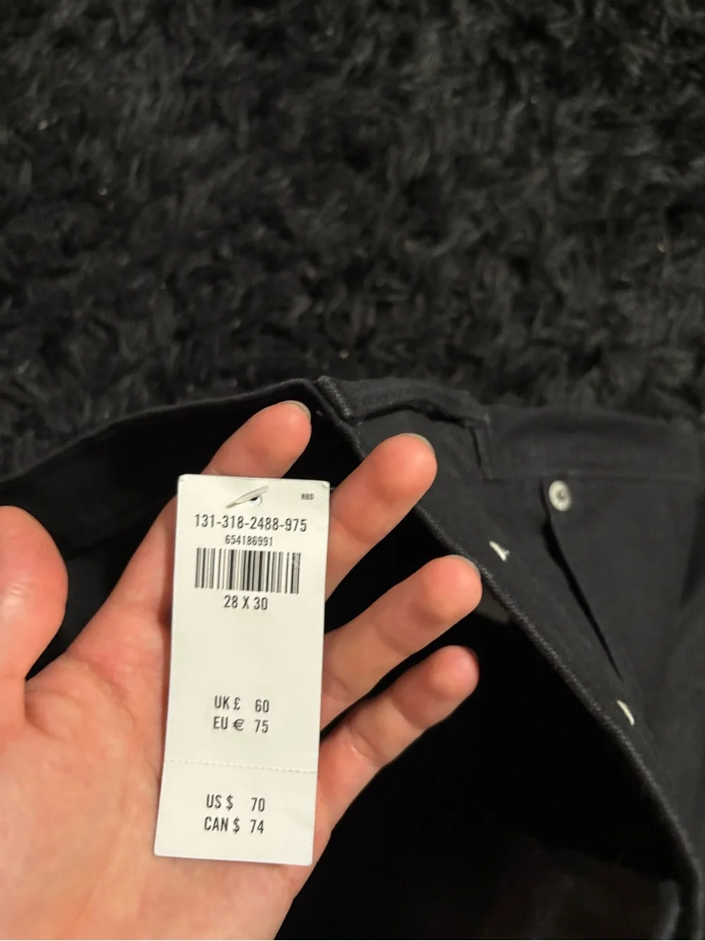 Abercrombie & Fitch Athletic Slim Stretch Straight Black Jeans